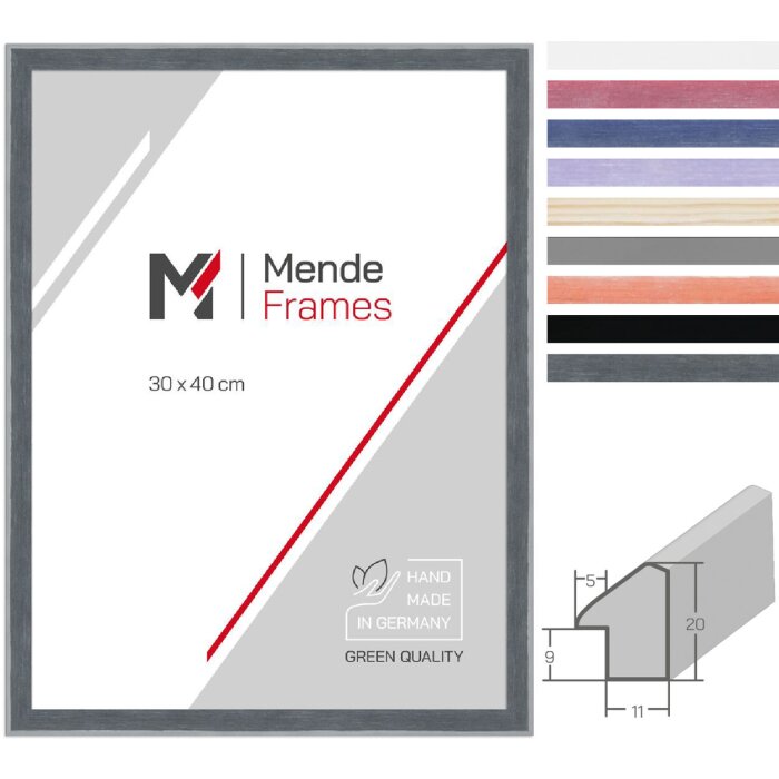 MendeFrames H080 Cadre Photo Bois Multi-Formats et Couleurs