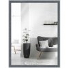 Miroir mural en bois gris MendeFrames H080 10x15 cm