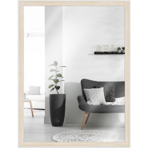 Miroir mural en bois naturel MendeFrames H080 24x30 cm
