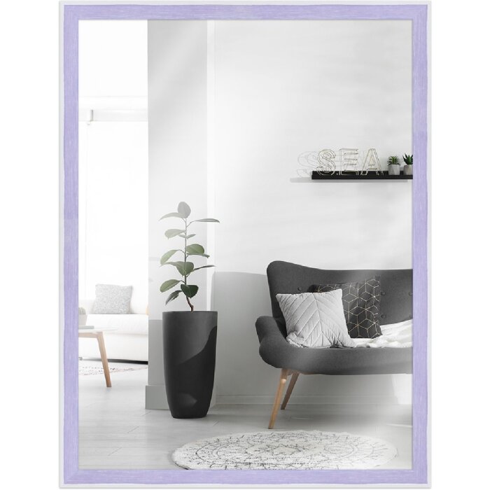 Miroir mural en bois violet MendeFrames H080 28x35 cm