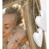 Cadre Photo Essence Marron Rustique avec Cœur 13x18/15x20 cm