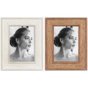 Cadre Photo Perth Blanc Naturel 10x15 13x18 15x20 cm...