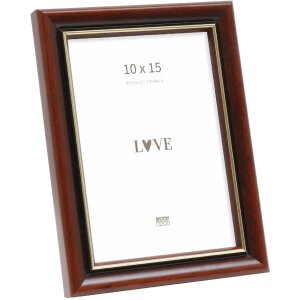 Deknudt S407H2 Cadre Photo Bois Marron Verre Clair 10x15 à 30x40 cm