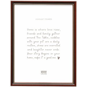 Deknudt S407H2 Cadre Photo Bois Marron Verre Clair 10x15 à 30x40 cm