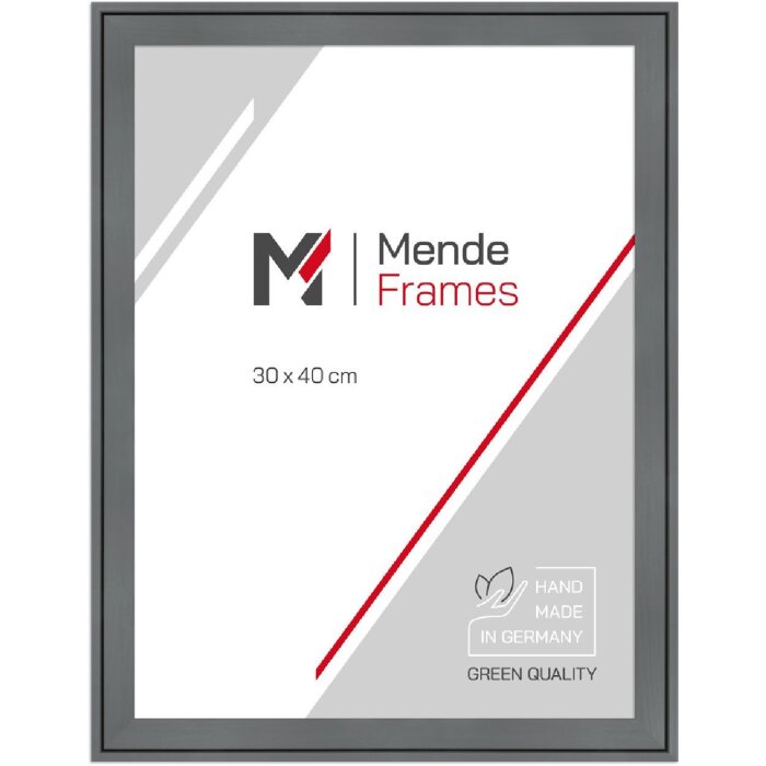 Cadre photo MendeFrames en bois gris 20x60 cm verre artificiel