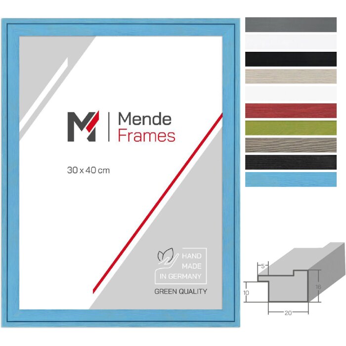 MendeFrames Cadre en Bois H120 Couleurs & Formats Multiples