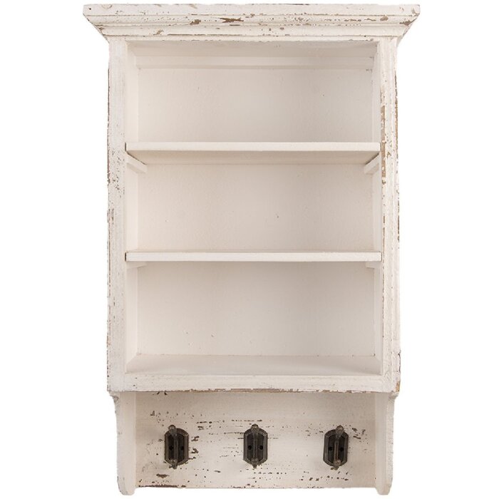 Clayre & Eef 5H0753 Armoire Murale 36x17x57 cm Bois & Fer Style Campagne