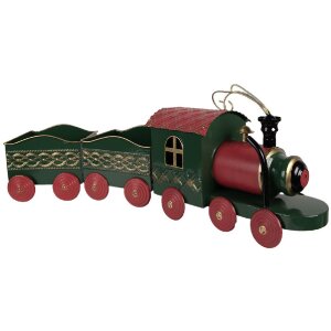 Clayre & Eef 5Y1384 Décoration Train Noël 65x13x23 cm