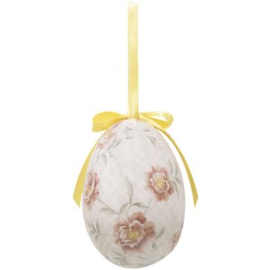 Clayre & Eef 65908 Set de 6 Œufs Décoratifs à Suspendre Ø 7x10 cm