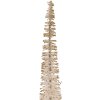 Clayre & Eef 66315BE Décoration Sapin Beige-Doré Ø 5x25 cm