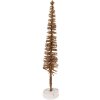 Clayre & Eef 66315BR Décoration Sapin Ø 5x25 cm Brun-Doré