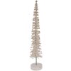 Clayre & Eef Décoration Sapin Ø 6x30 cm Beige-Doré