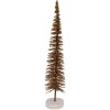 Clayre & Eef 66316BR Décoration Sapin Ø 6x30 cm Marron-Doré