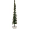 Clayre & Eef 66316GR Décoration Sapin Ø 6x30 cm Vert Doré