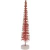 Clayre & Eef 66316P Décoration Sapin Rose Doré Ø 6x30 cm