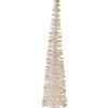 Clayre & Eef 66317BE Décoration Sapin Beige-Doré 8x40 cm