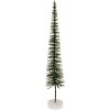 Clayre & Eef 66317GR Décoration Sapin Vert-Doré 8x40 cm