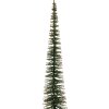 Clayre & Eef 66317GR Décoration Sapin Vert-Doré 8x40 cm