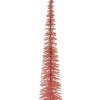 Clayre & Eef Décoration Sapin Rose Doré 8x40 cm