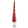 Clayre & Eef Décoration Sapin Rouge et Doré 8x40 cm