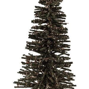 Clayre & Eef 66318GR Décoration Sapin Vert-Doré 14x25 cm
