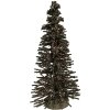 Clayre & Eef 66318GR Décoration Sapin Vert-Doré 14x25 cm
