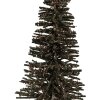 Clayre & Eef 66318GR Décoration Sapin Vert-Doré 14x25 cm