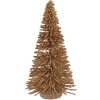 Clayre & Eef Décoration Sapin Beige-Or Ø 17x30 cm