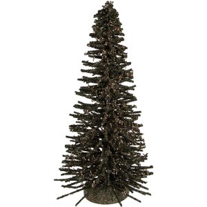 Clayre & Eef 66319GR Décoration Sapin Ø 17x30 cm Vert-Or