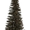 Clayre & Eef 66319GR Décoration Sapin Ø 17x30 cm Vert-Or