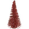 Clayre & Eef Décoration Sapin Rose Doré 17x30 cm