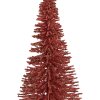 Clayre & Eef Décoration Sapin Rose Doré 17x30 cm