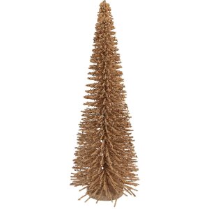 Clayre & Eef Décoration Sapin Beige-Doré 20x50 cm
