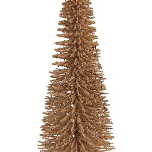 Clayre & Eef Décoration Sapin Beige-Doré 20x50 cm