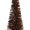 Clayre & Eef Décoration Sapin de Noël Ø 20x50 cm Marron-Doré