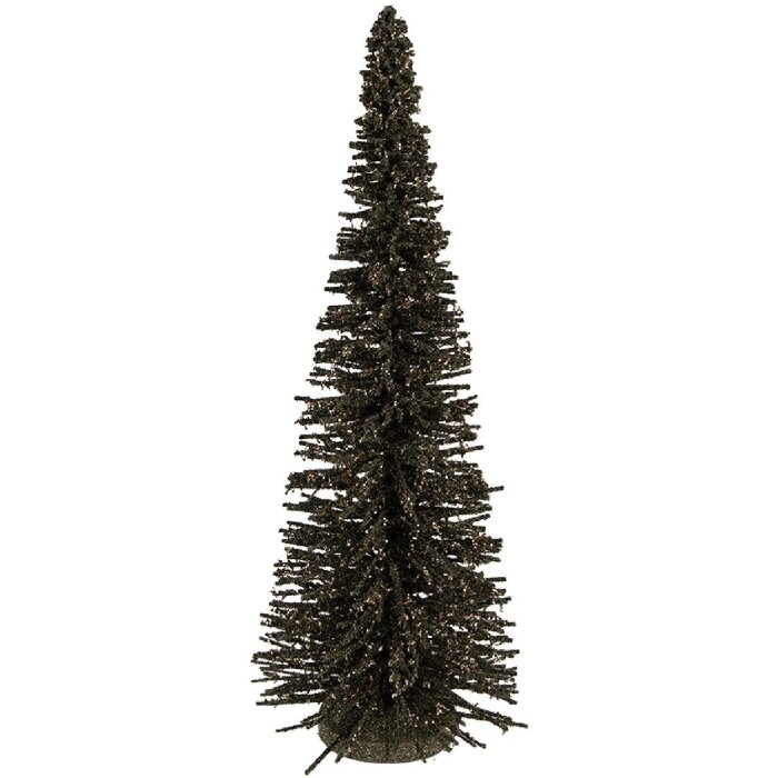 Clayre & Eef 66320GR Décoration Sapin Ø 20x50 cm Vert-Doré