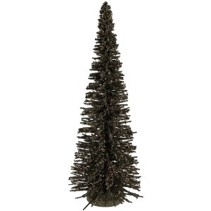 Clayre & Eef 66320GR Décoration Sapin Ø 20x50 cm Vert-Doré