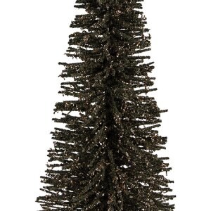 Clayre & Eef 66320GR Décoration Sapin Ø 20x50 cm Vert-Doré