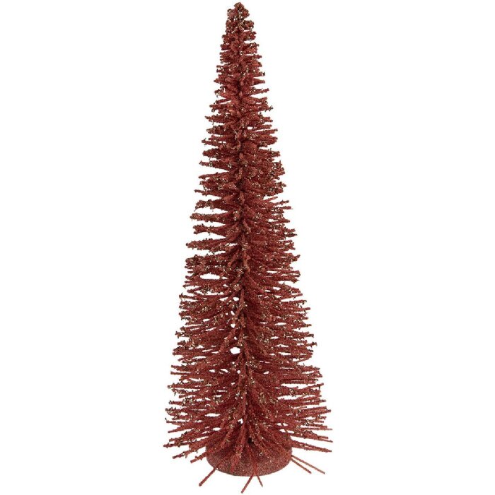 Clayre & Eef 66320P Décoration Sapin Ø 20x50 cm Rose Doré