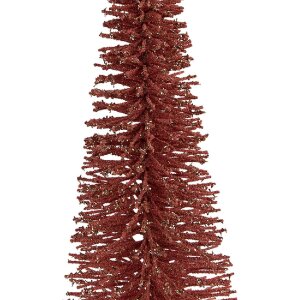 Clayre & Eef 66320P Décoration Sapin Ø 20x50 cm Rose Doré