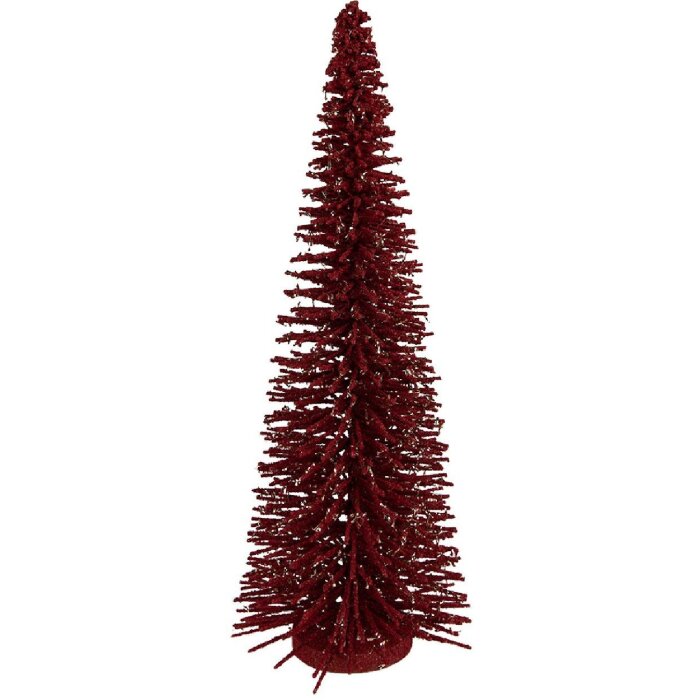 Clayre & Eef Décoration Sapin Rot-Doré 20x50 cm