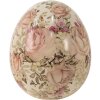 Oeuf Décoratif en Céramique Clayre & Eef Ø 7x9 cm Beige Rose