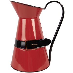 Clayre & Eef 6Y5900L Pot Décoratif Vintage 22x17x27 cm Rouge/Noir