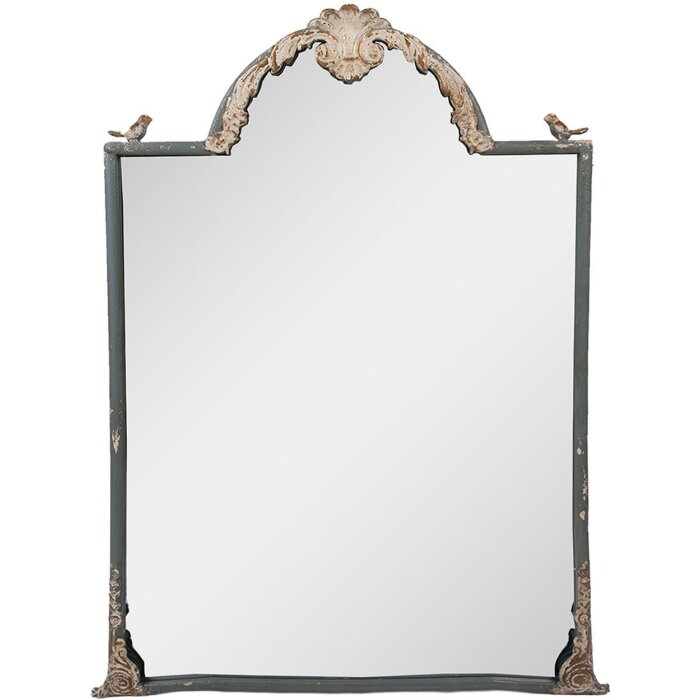 Miroir mural Clayre & Eef 60x3x91 cm Bleu Beige Vintage