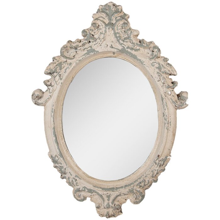 Clayre & Eef 52S332 Miroir Mural 46x3x64 cm Beige/Gris