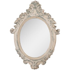 Clayre & Eef 52S332 Miroir Mural 46x3x64 cm Beige/Gris