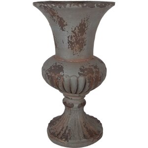 Clayre & Eef Pot de fleurs décoratif Ø 30x52 cm Gris-Brun