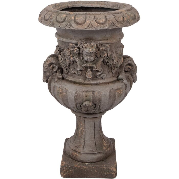 Clayre & Eef 5MG0092 Pot de fleurs décoratif gris 40x38x64 cm