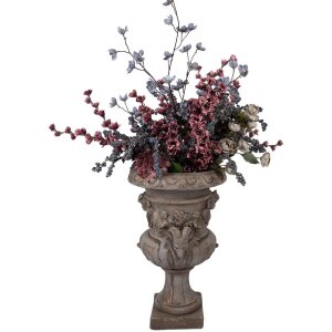 Clayre & Eef 5MG0092 Pot de fleurs décoratif gris 40x38x64 cm