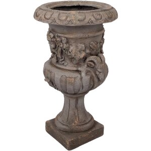 Clayre & Eef 5MG0092 Pot de fleurs décoratif gris 40x38x64 cm